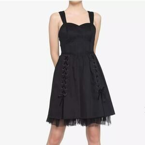 2021 Black Corset Dress Hot Topic